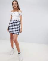 Thumbnail for your product : Daisy Street Checked Skirt With Frill Detail
