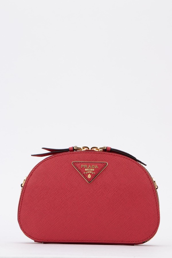 prada logo plaque belt bag