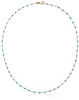 Thumbnail for your product : Gigi Clozeau Blue 18kt Yellow Gold Beaded Necklace
