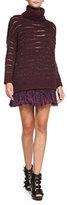 Thumbnail for your product : Nanette Lepore Embroidered Pleated A-Line Skirt