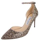 Thumbnail for your product : Jimmy Choo Glitter Pointed-Toe Pumps