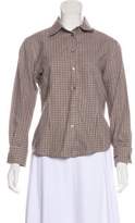 Thumbnail for your product : Aquascutum London Long Sleeve Button-Up Top Blue Long Sleeve Button-Up Top