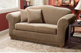 Thumbnail for your product : Sure Fit Stretch Pinstripe Two Piece Loveseat Slipcover
