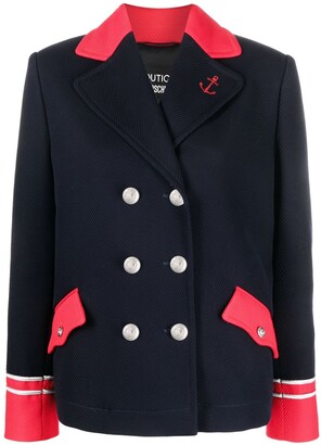 Boutique Moschino Double-Breasted Anchor Jacket