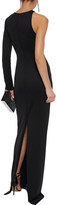 Thumbnail for your product : Black Halo Eve By Laurel Berman Opal One-shoulder Stretch-cady Gown