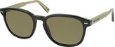 Thumbnail for your product : Ermenegildo Zegna EZ0005 01M Black & Brown Polarized Acetate Men's Sunglasses