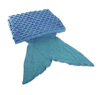 SPECIAL 2 Colors Lovely Wool Materials Knitted Mermaid Tail Blanket Lazy Bag SY017 on Clearance