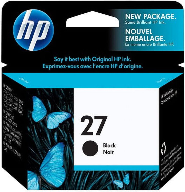HP 27 Black Original Ink Cartridge (C8727AN)
