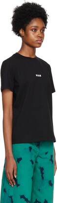 MSGM Black Printed T-Shirt