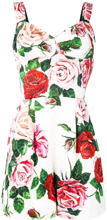 rose print jumpsuit