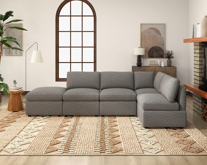 PayLessHere L Shaped Sofa Couch Convertible Sofa 4Seat Sofa Modular
