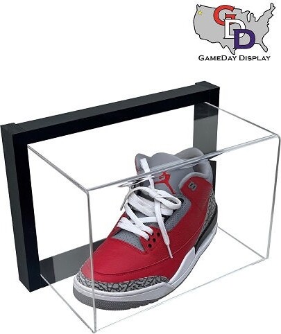 Etsy Framed Acrylic Wall Mount Shoe Display