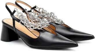 ellery leather slingback pumps