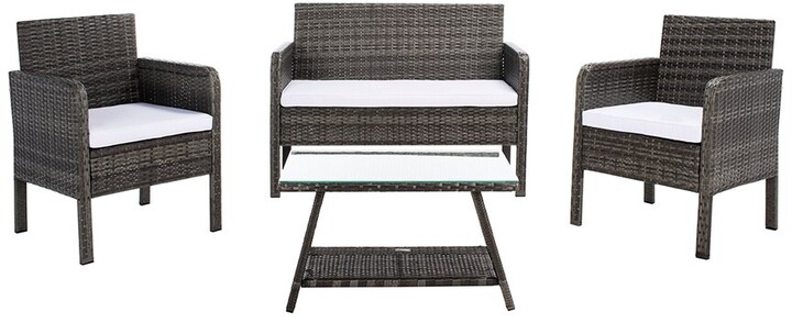 Safavieh Aboka Outdoor 4Pc Living Set
