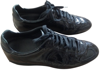 Gucci Black Leather Trainers