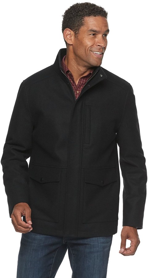Ike Behar Men's Ike by Hip-Length Wool Modified Field Jacket - ShopStyle
