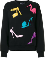 Boutique Moschino - shoe print sweatshirt