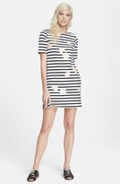 Thumbnail for your product : Band Of Outsiders Rose Print Cotton T-Shirt Dress