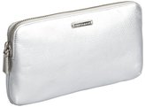 Thumbnail for your product : Rebecca Minkoff metallic silver pebbled leather 'Pricilla' pouch wallet