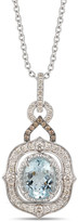 Thumbnail for your product : LeVian 14K 2.83 Ct. Tw. Diamond & Aquamarine Pendant Necklace