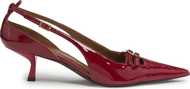 Giuseppe Zanotti Women's 50MM Patent Leather Kitten-Heel Pumps - Sabbia - Size 5.5