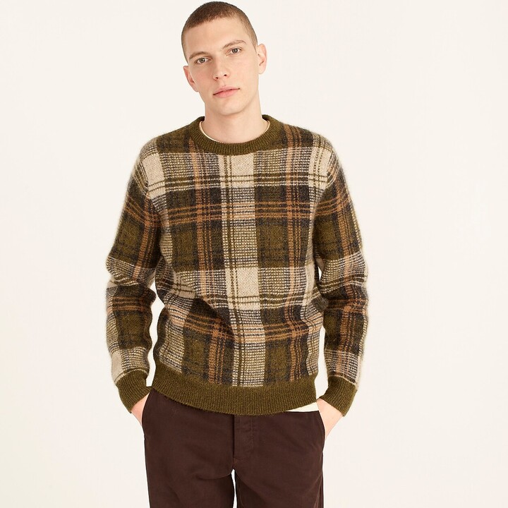 brushed wool crewneck jumper