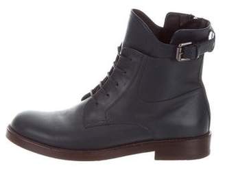 Lanvin Leather Lace-Up Boots