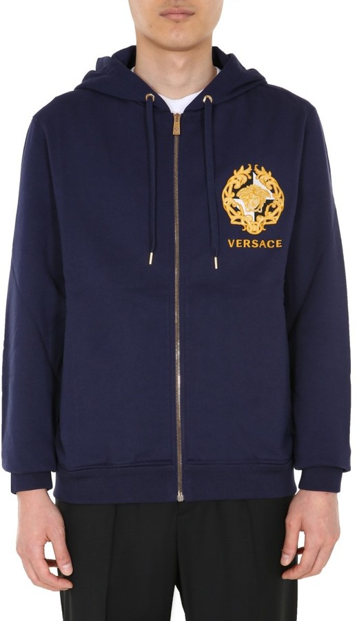 versace blue sweatshirt