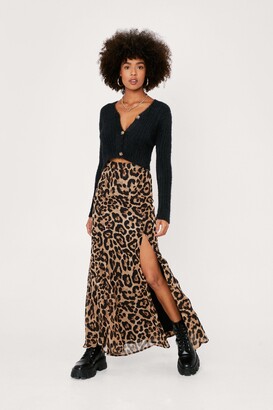 leopard maxi skirt 90