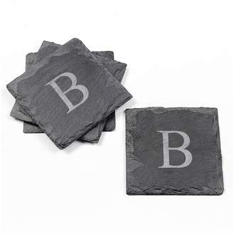Cathy's Concepts Initial Slate Coasters, Set of 4