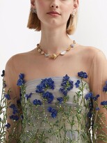 Thumbnail for your product : Oscar de la Renta Floral Appliqué Blouse