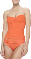 Thumbnail for your product : Carmen Marc Valvo Mediterranean Solids Ruched Swim Bottom, Tangerine