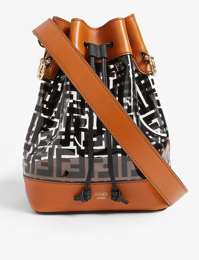 fendi bucket bag clear