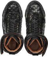 Thumbnail for your product : Givenchy Tyson high-top sneakers in black woven leather