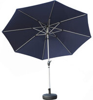 Arlmont & Co. Outdoor Table Umbrella With Push Button Tilt And Crank, UV Protection Waterproof Market Sun Umbrella With 6 Sturdy Ribs For Garden, Deck, Backyard, Po