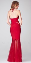Thumbnail for your product : No Halter Cutout with Sheer Mermaid Skirt Evening Dress