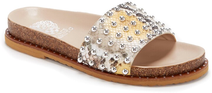 Vince Camuto Kortlen Studded Slide Sandal - ShopStyle