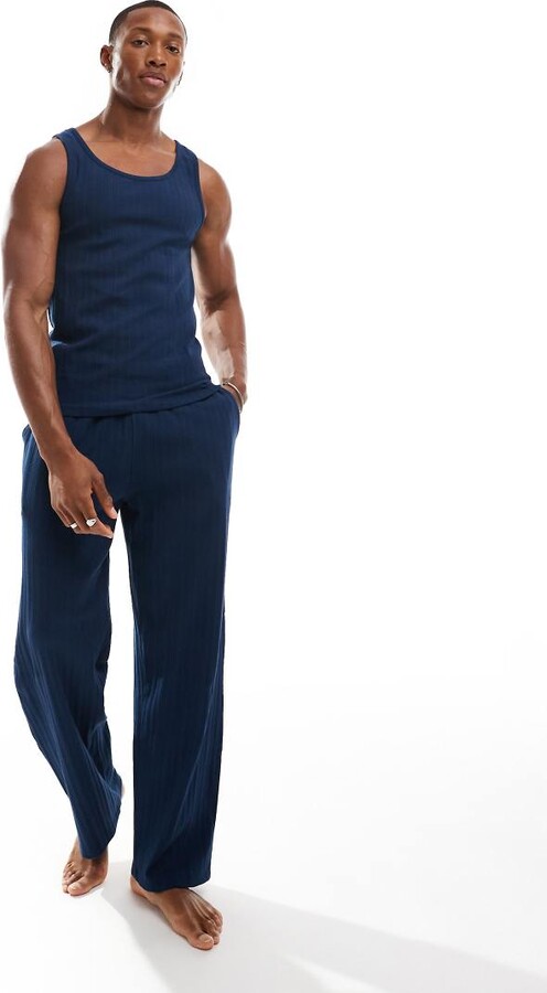 Asos Design Ribbed Shorts Lounge Set COS Ribbed-Knit Bermuda