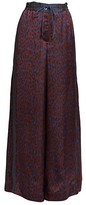 Thumbnail for your product : Sacai Satin Leopard-Print Wide Leg Pants