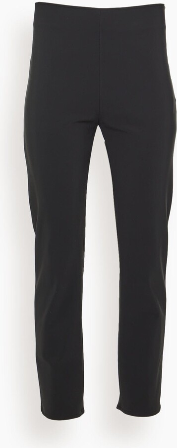 Rohe Cigarette Leg Scuba Trousers in Black