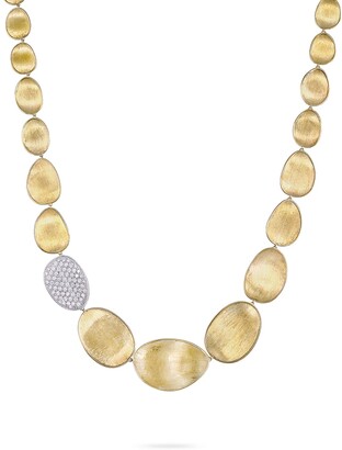 Marco Bicego Diamond Lunaria 18k Gold Necklace, 18"L