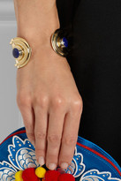 Thumbnail for your product : Pamela Love Oracle gold-tone, silver and lapis lazuli cuff