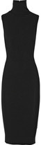 Thumbnail for your product : Victoria Beckham Silk and wool-blend turtlneck dress