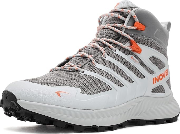 Inov-8 INOV8 RocLitetm Mid GTX(r) Men's Climbing Shoes Grey/Light Grey/Orange : UK 10 (US Men's 11) M Synthetic