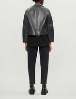 Thumbnail for your product : SHOREDITCH SKI CLUB Alba leather jacket