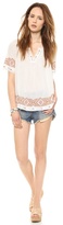 Thumbnail for your product : Velvet Milie Embroidered Top