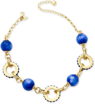 Kate Spade Gold-Tone Blue Statement Necklace