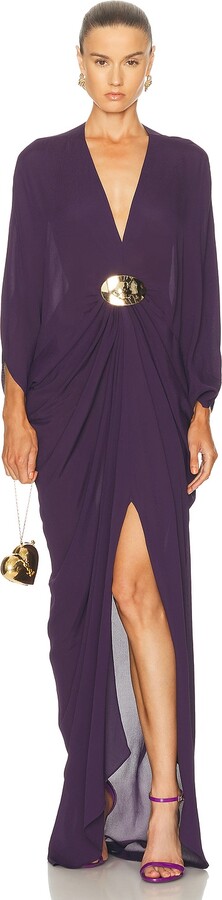 Silvia Tcherassi Fiore Tunic Dress in Purple