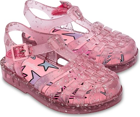 Mini Melissa Girls' Possession Jelly Shiny Elements Fisherman Sandals - Toddler, Little Kid, Big Kid