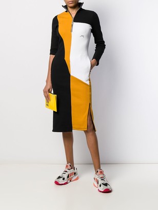 A-Cold-Wall* Asymmetric Colour-Block Dress